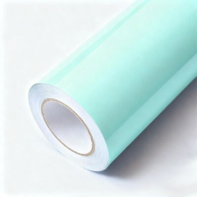 Gloss Vinyl Car Wrap Glacier Blue Removable Car Body Wrap Vinyl Roll HYC1093